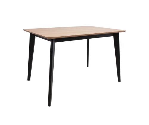 Ruokapöytä ROXBY 120x80xH76cm, tammi/musta