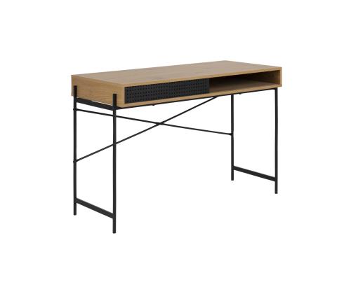 Kirjutuslaud ANGUS 110x50xH75cm, tamm, melamiin, metalli