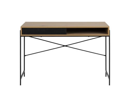 Kirjutuslaud ANGUS 110x50xH75cm, tamm, melamiin, metalli