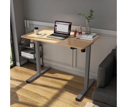 Säädettävä pöytä ERGO OPTIMAL 1 moottorilla 120x60cm, tammi