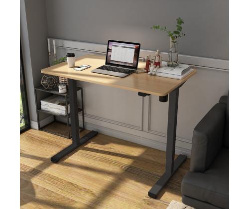 Säädettävä pöytä ERGO OPTIMAL, 1 moottori 140x70cm, hikkoripuuta