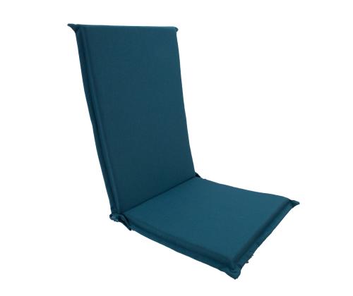 Tuolin päällinen selkänojalla SUMMER 48x115x4,5cm, tummansininen, 100% polyesteriä