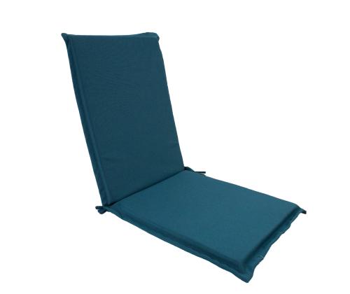 Tuolin päällinen selkänojalla SUMMER 42x90x3cm, tummansininen, 100% polyesteri