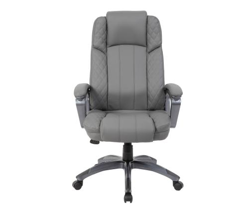 Työtuoli HOWARD, 66x75,5xH116-123,5cm, harmaa, keinonahka, muovi