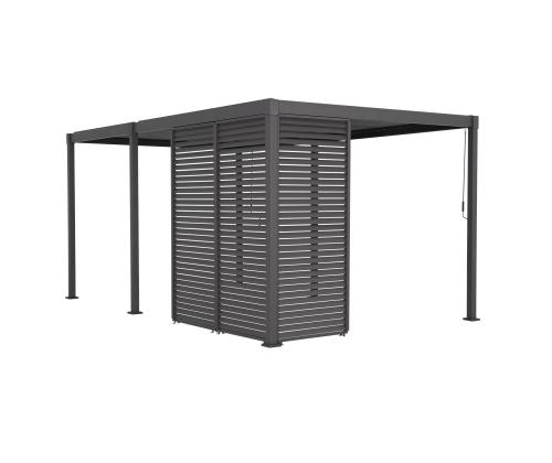 Säleikköseinä katokselle MIRADOR-80/88, tummanharmaa