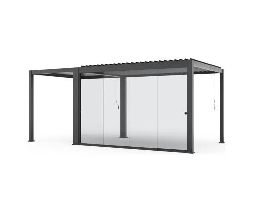 Liukuva lasiseinä katokselle MIRADOR-111 3m 3m