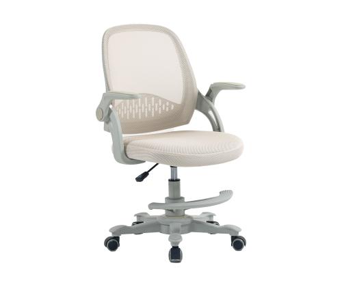 Lasten työpajatuoli EMMY jalkatuella 59x57xH87-99cm, beige väri