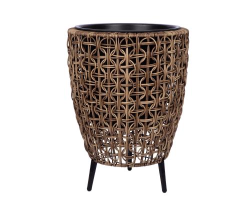 Kukkaruukku WICKER 38x38xH54cm, ruskea