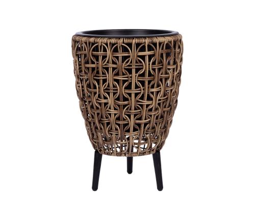 Kukkaruukku WICKER 28x28xH42cm, ruskea