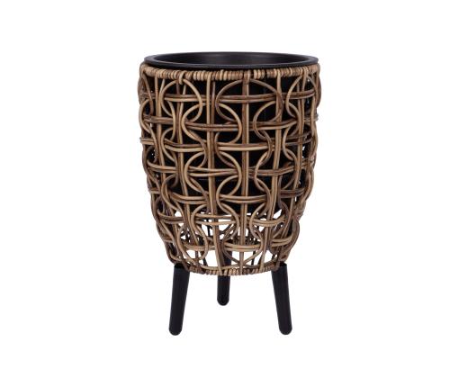 Kukkaruukku WICKER 21x21xH32cm, ruskea