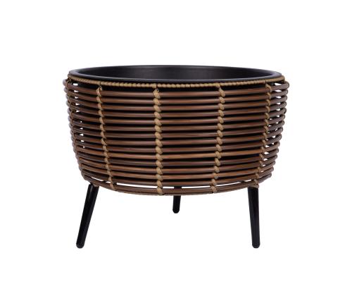 Kukkaruukku WICKER 44x44xH34cm, ruskea