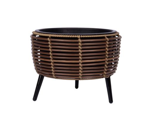 Kukkaruukku WICKER 36x36xH27cm, ruskea