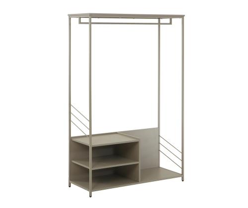 Etuhylly DIMITRA 100x40x160cm, harmaa