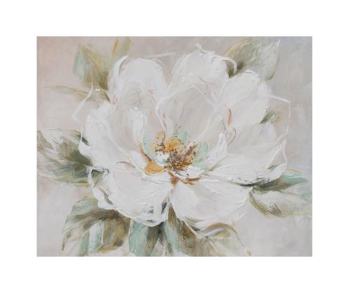 Öljymaalaus 80x100cm, valkoinen kukka