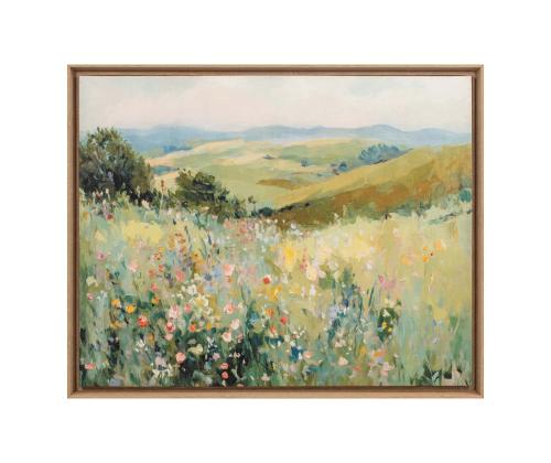 Seinäkuva kehystettynä 80x100cm, kukkaruukku