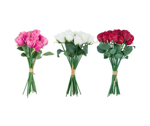 Tekokukka FLOWERLY 18kpl ruusut kimppu, mix
