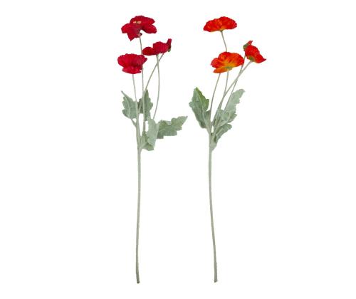 Keinokukka FLOWERLY kuu, punainen tai oranssi, sekoitus