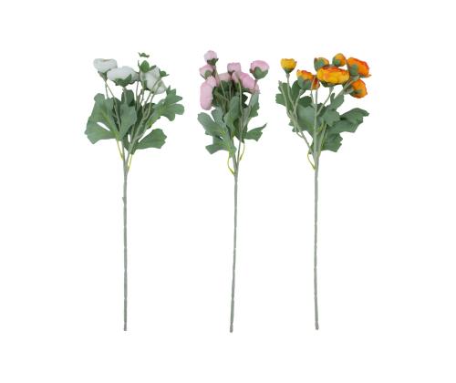 Tekokukka FLOWERLY "Ranunculus" kukat 7kpl, sekoitus