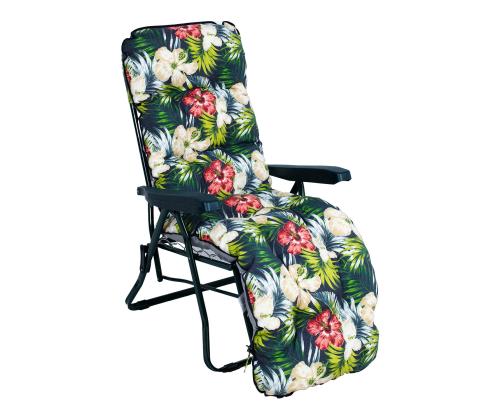 Lamami tuoli BADEN-BADEN tumma kukka kansi