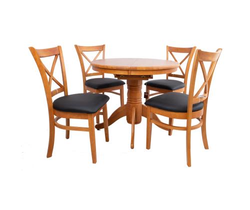 Ruokapöydän setti MIX & MATCH ja 4 tuolia