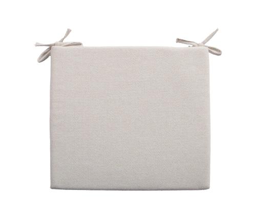 Tuolipäällyste SUMMER 38x43x2,5cm, luonnonvalkoinen, 100% polyesteri, kangas 467