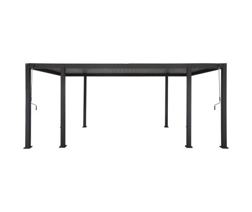 Katos MIRADOR-111 3x6m, lamelliseinät, tummanharmaa