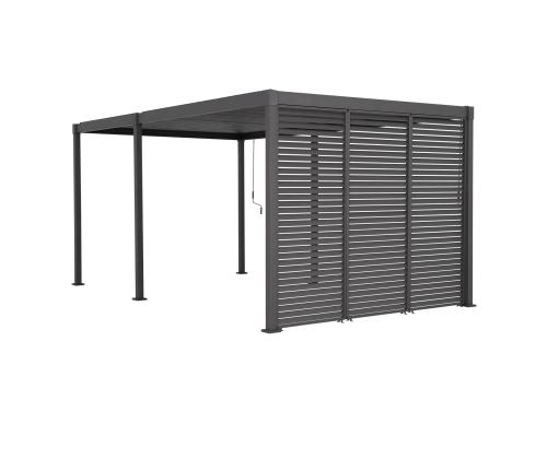 Säleikköseinä katokselle MIRADOR-80/88, tummanharmaa