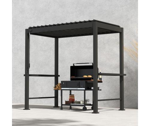 Katos MIRADOR BBQ 2,55x1,5m, tummanharmaa