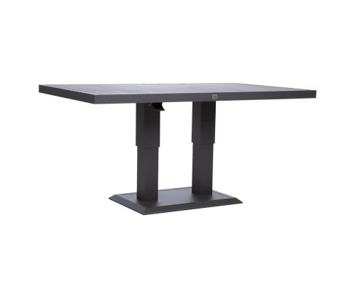 Pöytä TOMSON 150x90xH52-75cm, tummanharmaa