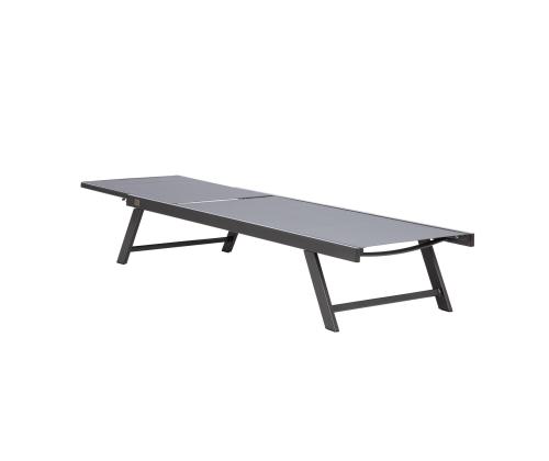 Lamami tuoli ARIO 59,5x190xH32-96cm, tummanharmaa