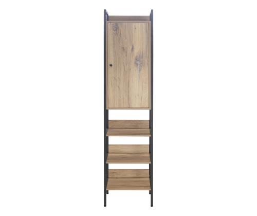 Viiniteline HANNES 44x40xH180cm, maalaismainen melamiinipintainen