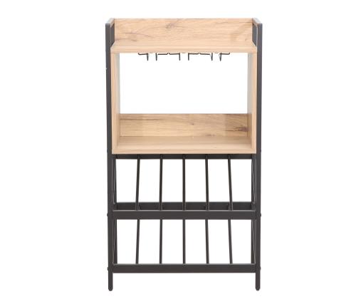 Viiniteline HANNES 51x30xH90cm, maalaismainen melamiinipintainen