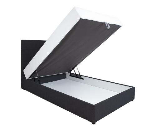 Mannermainen sänky LEIKO 140x200cm, musta