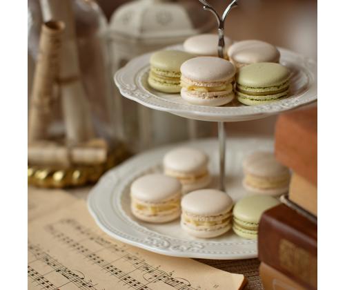 Lattiakärry 2x SOFIA, D20/26,5cm, valkoinen