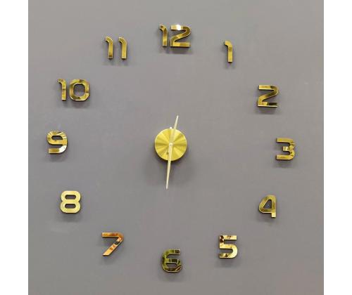 Tina kello DIY tarttuva, kultainen