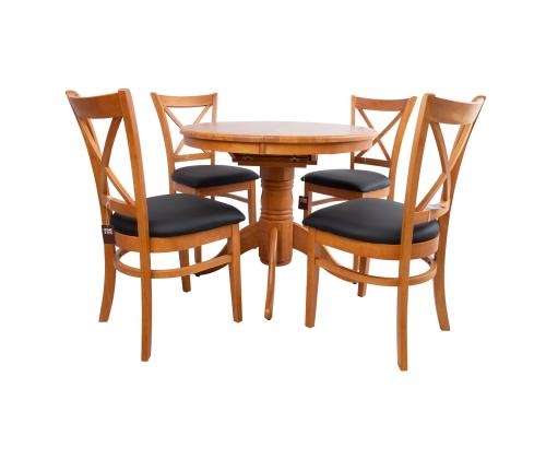 Ruokapöydän setti MIX & MATCH ja 4 tuolia