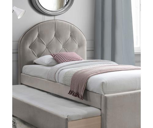 Sänky LARA kahdella patjalla HARMONY UNO 90x200cm, samppanja