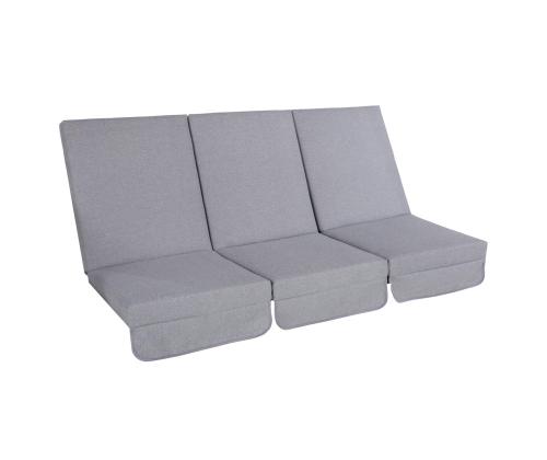 Keinutyynyt MONTREAL 114x52x9cm, harmaa, kangas 468, 100% polyesteri