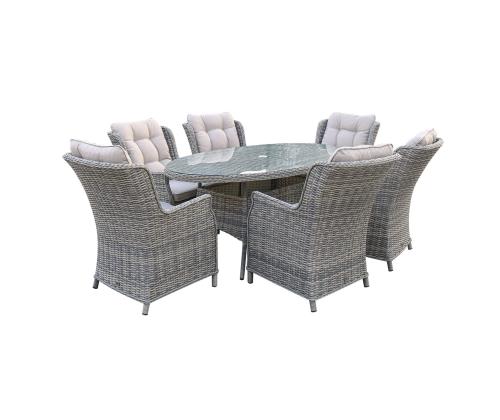 Pöytä TRENTO 180x100xK73cm, vaaleanharmaa