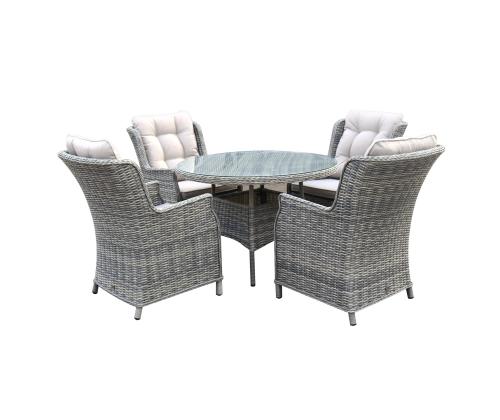 Pöytä TRENTO D110xH73cm, vaaleanharmaa