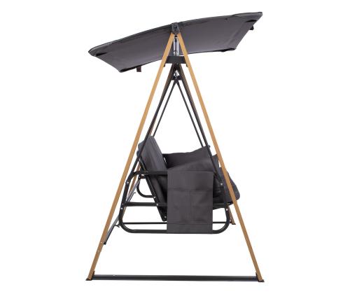 Puutarhapenkki HELIA 3-istuttava, harmaa