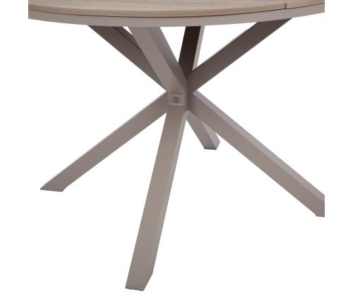 Pöytä PORTO D110,5xH73cm, beige/harmaa