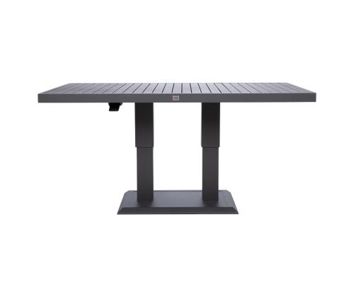 Pöytä TOMSON 150x90xH52-75cm, tummanharmaa