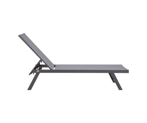 Lamami tuoli ARIO 59,5x190xH32-96cm, tummanharmaa