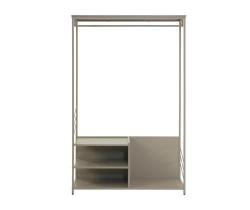 Etuhylly DIMITRA 100x40x160cm, harmaa