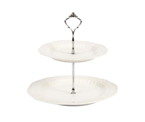 Lattiakärry 2x SOFIA, D20/26,5cm, valkoinen