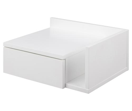 Yöpöytä ASHLAN 40x32xH16,5cm, valkoinen