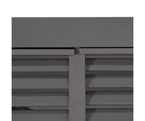 Säleikköseinä katokselle MIRADOR-80/88, tummanharmaa