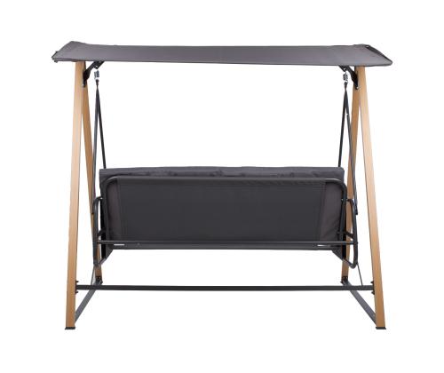 Puutarhapenkki HELIA 3-istuttava, harmaa