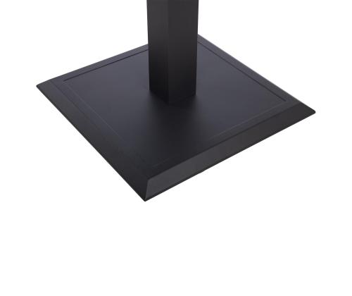 Pöytä TOMSON 85x85xH52-75cm, tummanharmaa